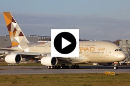 Etihad Airways Airbus A380-861 at Finkenwerder-1